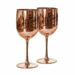 Rose Gold Moet & Chandon Champagne Glasses Flutes Plastic Ice Imperial Acrylic