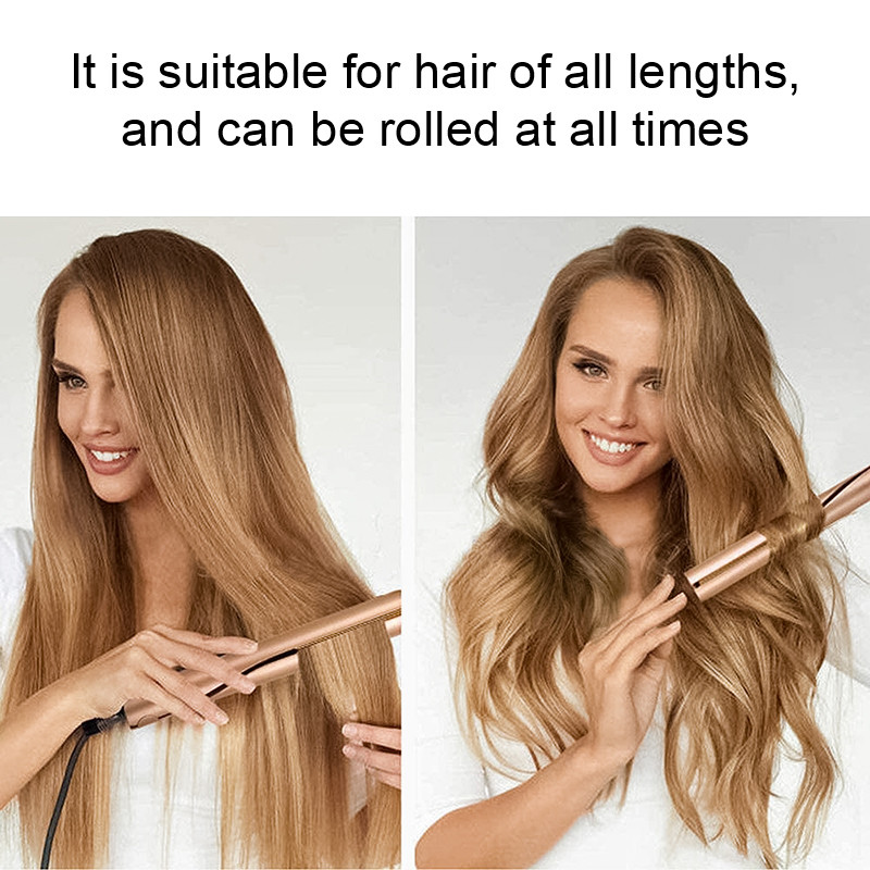 49W Anion Hair Straightener , LED 2 In 1 Hair Straightening And Curling Iron