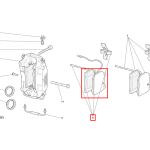 For Maserati Quattroporte & Ferrari 430 F430 Front Brake Pads OEM 70001085