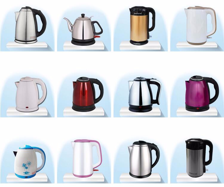 Cool cordless bule painting stainless steel electric kettle 1.5L/1.8L