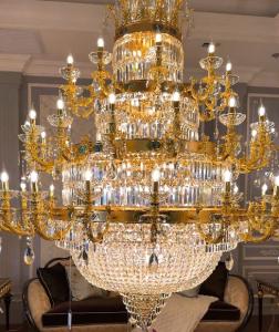 Wholesale European Style Candle Extra Large Crystal Chandeliers For High Ceilings from china suppliers