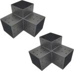 2mm 3mm 4x4 Post 3 Way Bracket Metal Fabrication Products Outdoor Decorative