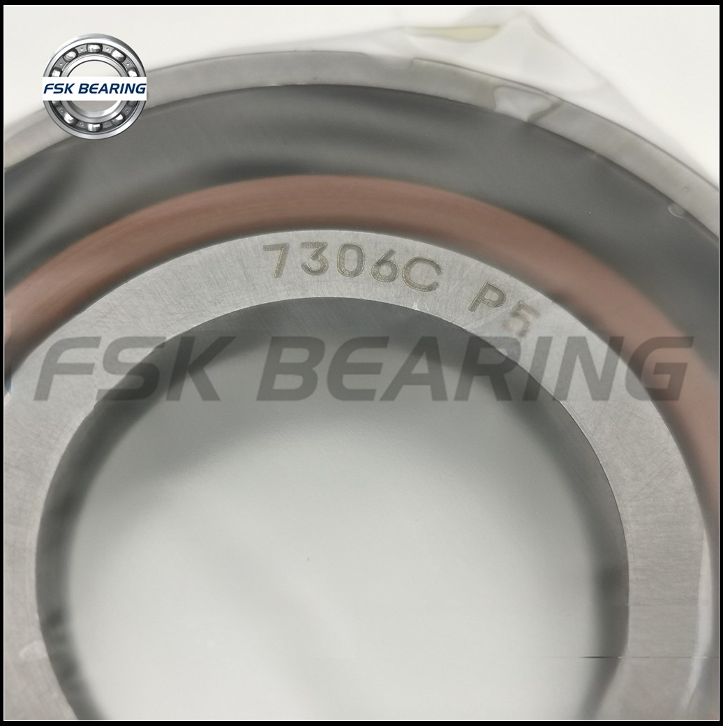 7306C P5 Single Row Angular Contact Ball Bearing 30*72*19 mm ABEC-5