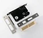 Steel Mortise Lock Body Stain Nickel 72×143×22 mm with Zinc Deadbolt