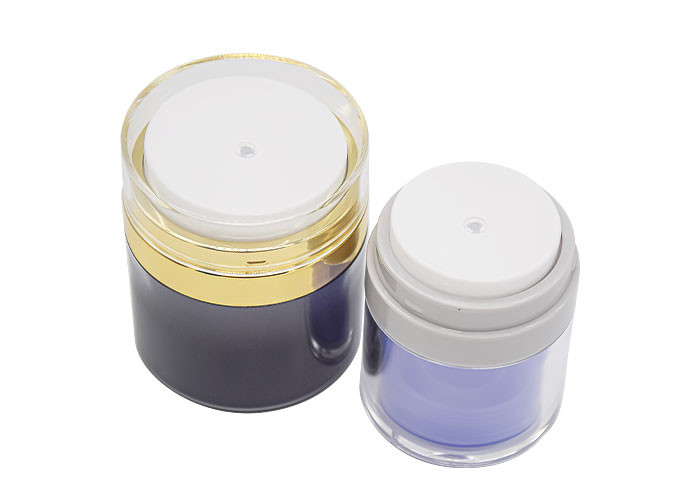 15g/30g/50g Customized Color And Logo Press Down Airless Cream Jar Skin Care Packaging UKC42