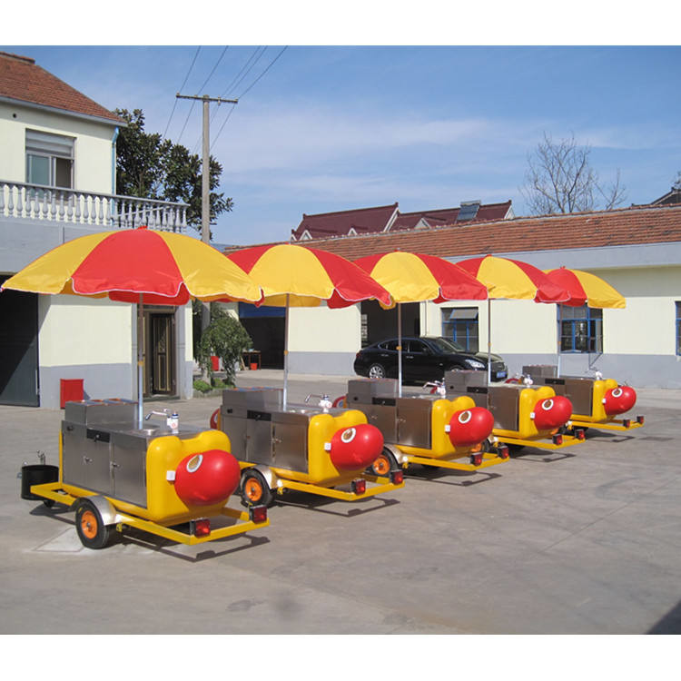 High Quality Cart Hot Dog With Grill And Deep Fryer hot dogs trailer