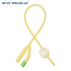 Wholesale OEM Latex Foley Catheter Medical Grade Foley Balloon Catheter 3 Way / 2 Way from china suppliers