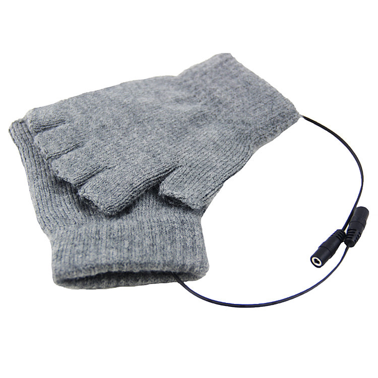 Women Men Electric Heating Gloves USB Thermal Grey Color For Sports Skiing