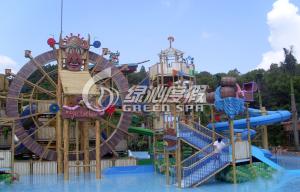 Wholesale Outdoor Big Wheel Fiberglass Spiral Water Slide , Aqua Tower for Children and Adults from china suppliers