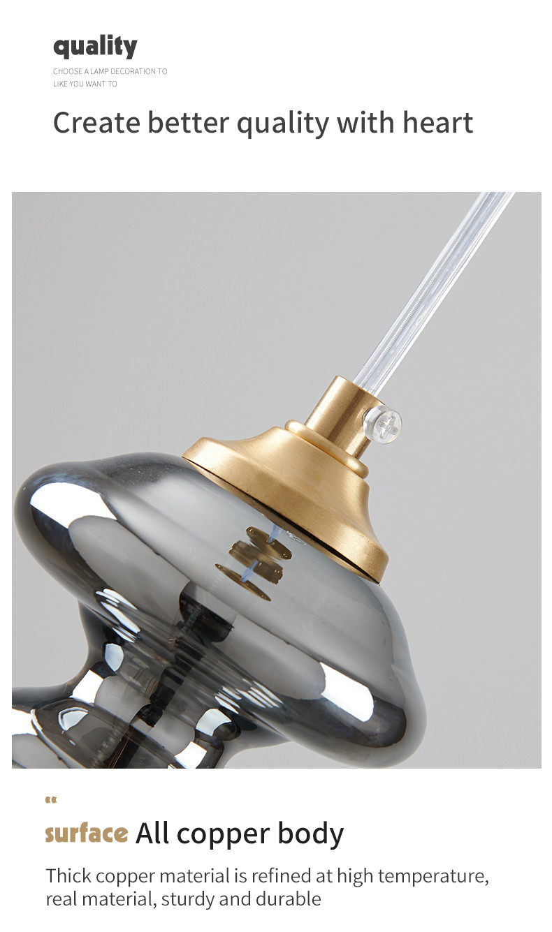 Nordic Full Copper Lamp Luxury Post-modern Crystal Chandelier(WH-AP-554)
