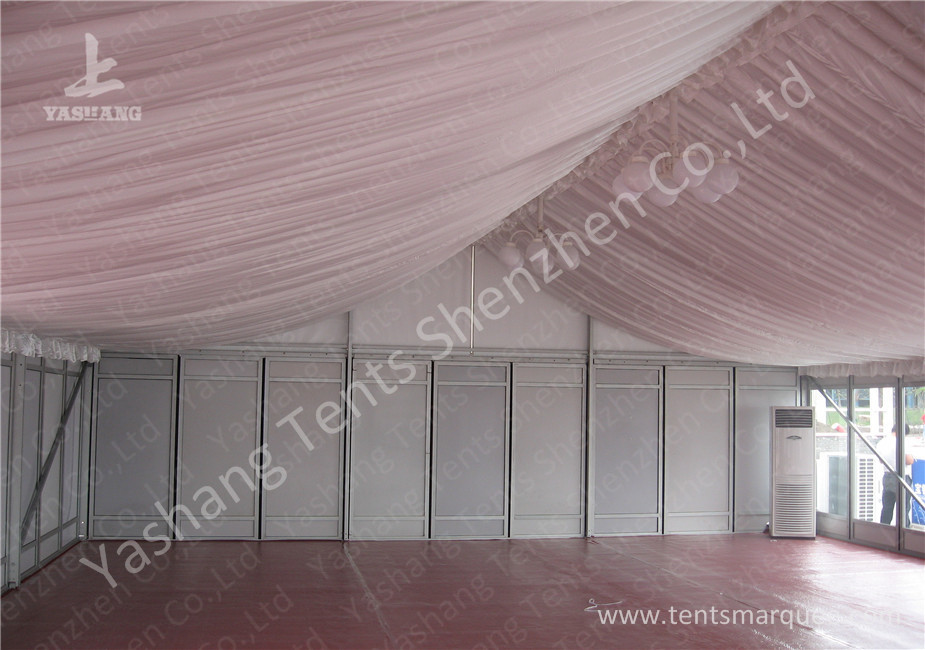 15M Clear Span Aluminum Outdoor Event Tent Designed With Transprent Glass Wall