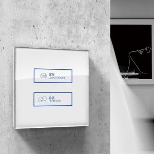 Wholesale RS485 Modubus Touch Screen Wall Switch Tempered Glass Plastic Cover from china suppliers