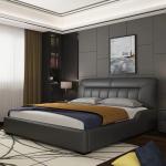 Soft Hotel Luxury Leather Bed Modern Storage Leather Bed