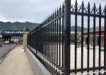 Residential L3m Tubular Steel Fence Square Post Dark Green