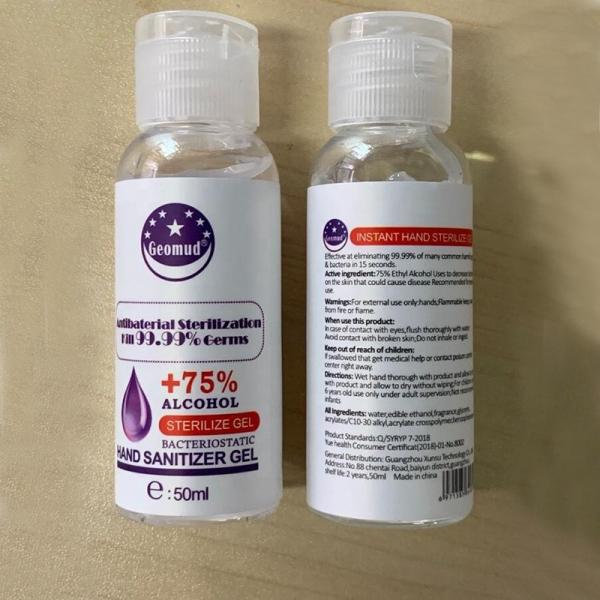 Alcohol 75% Antibacterial Hand Disinfectant Sanitizer Gel Preventing Cross