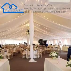 Wholesale Large Luxury Customizable Aluminum Frame White Wedding Marquee Tents For Outdoor Events from china suppliers