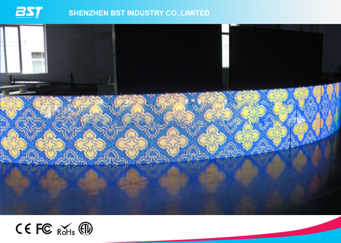Large Video SMD 3535 Curved LED Panel , 8mm Led Screen for Outdoor Wall advertising