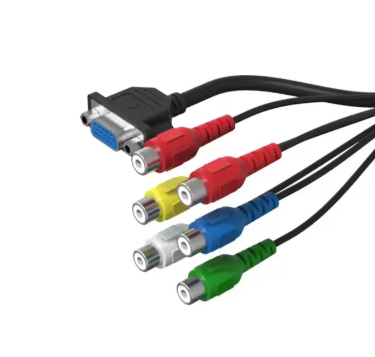 HD-MI to RCA Cable 1080P 5ft HD-MI Male to 3 RCA Female Video Audio AV Cable Connector Adapter Transmitter For TV HDTV DVD