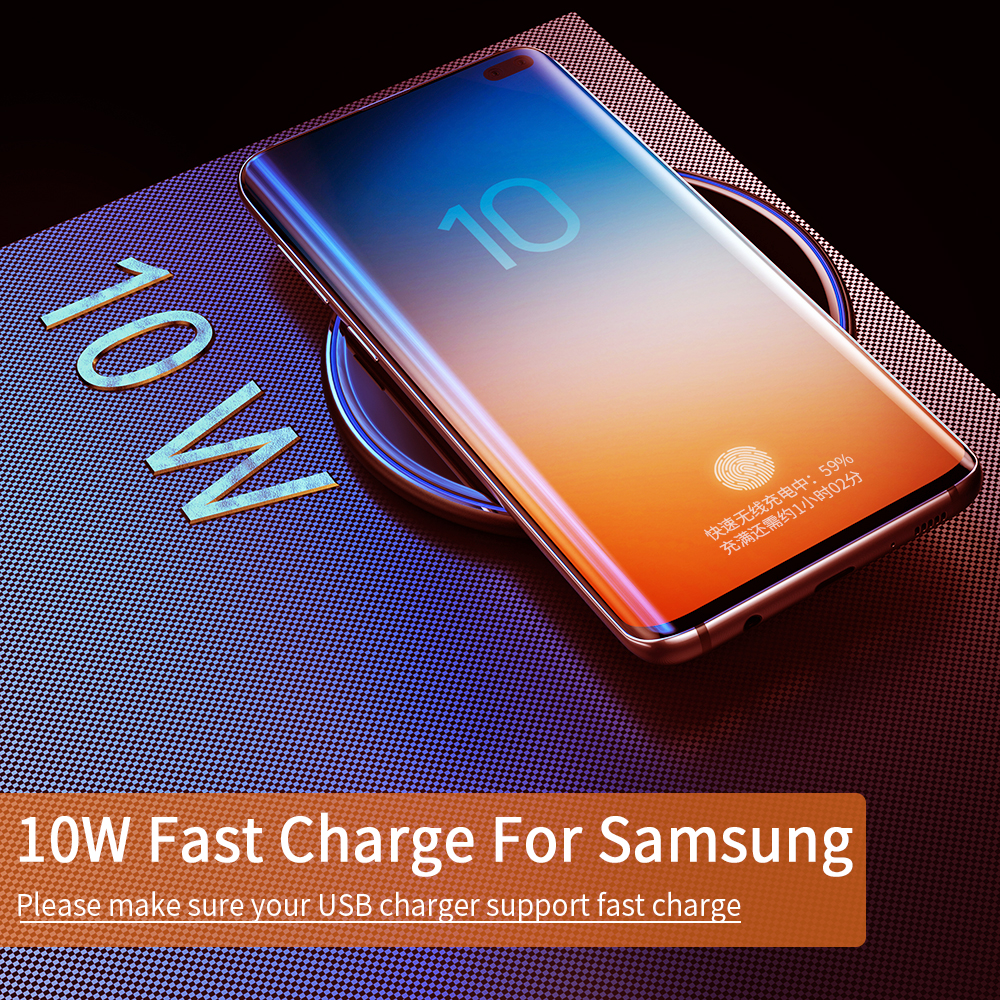 Essager 2022 Mirror Desktop Wireless Mobile Phone Charger Fast Qi Wireless Charger 10W