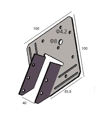 Hot Dip Strong Galvanized Joist Hangers Rafter Tie Brackets For Roofing Trusses Wood Timber Seismic Bracket Hurricane Clips