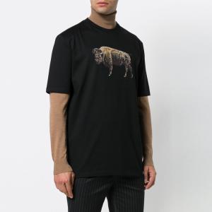 Wholesale Crew Neck Mens Trendy T Shirts Cotton / Polyester Material Black Color from china suppliers
