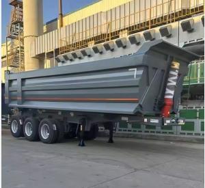 Wholesale Heavy Mechanical Suspension 100ton 3 Axles Self Dump Tipper Fuel Tank Oil Tanker Trailer from china suppliers