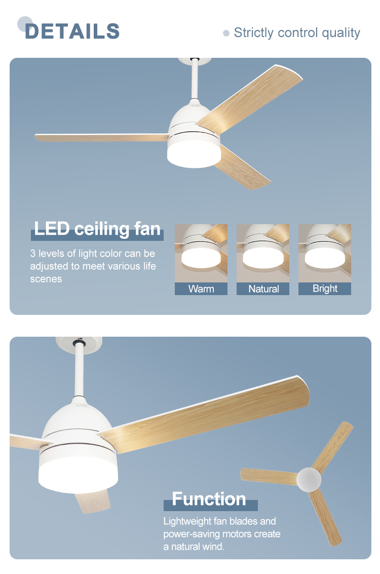 1stshine DC Motor Ceiling Fan with LED Light and Remote Control A Lighting Solution