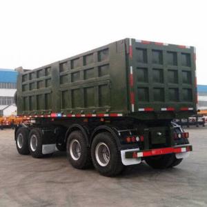 Wholesale Low Fuel Consumption CIMC 30T 4 Axle Drawbar Tipper Trailer from china suppliers