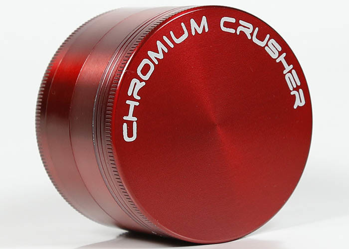 Chromium Zinc Alloy Metal Grinder Weed Flat Plate Smoke Mill / Crusher 40 50 55 63 75mm