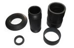 Heat Resistance Black Peek Bushings 1.3-1.6g/cm3 Custom Peek Parts