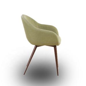 Wholesale Restaurant Modern Dining Armchair Fabric Eco - Friendly Steel Pipe Frame from china suppliers
