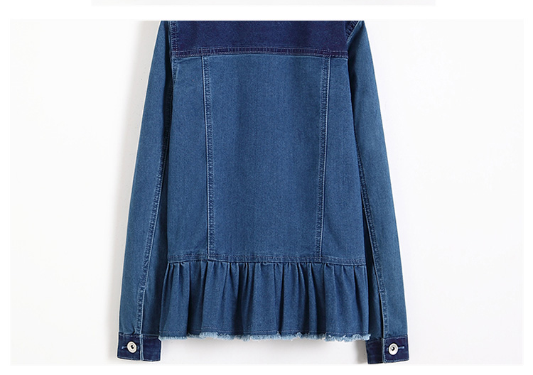 Fashion Spring Casual Girls Denim Clothes Damaged Denim Jacket OEM Service