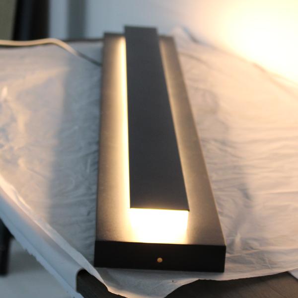 Modern LED Wall Sconce Warm White Stainless Steel Outdoor Light