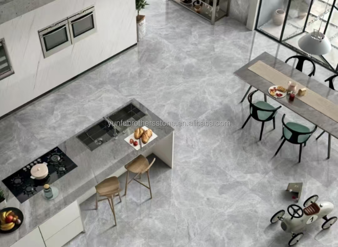 ODM OEM Polished Moonlight Gray Marble Stone Flooring Stairs for Hotel within Yunfu