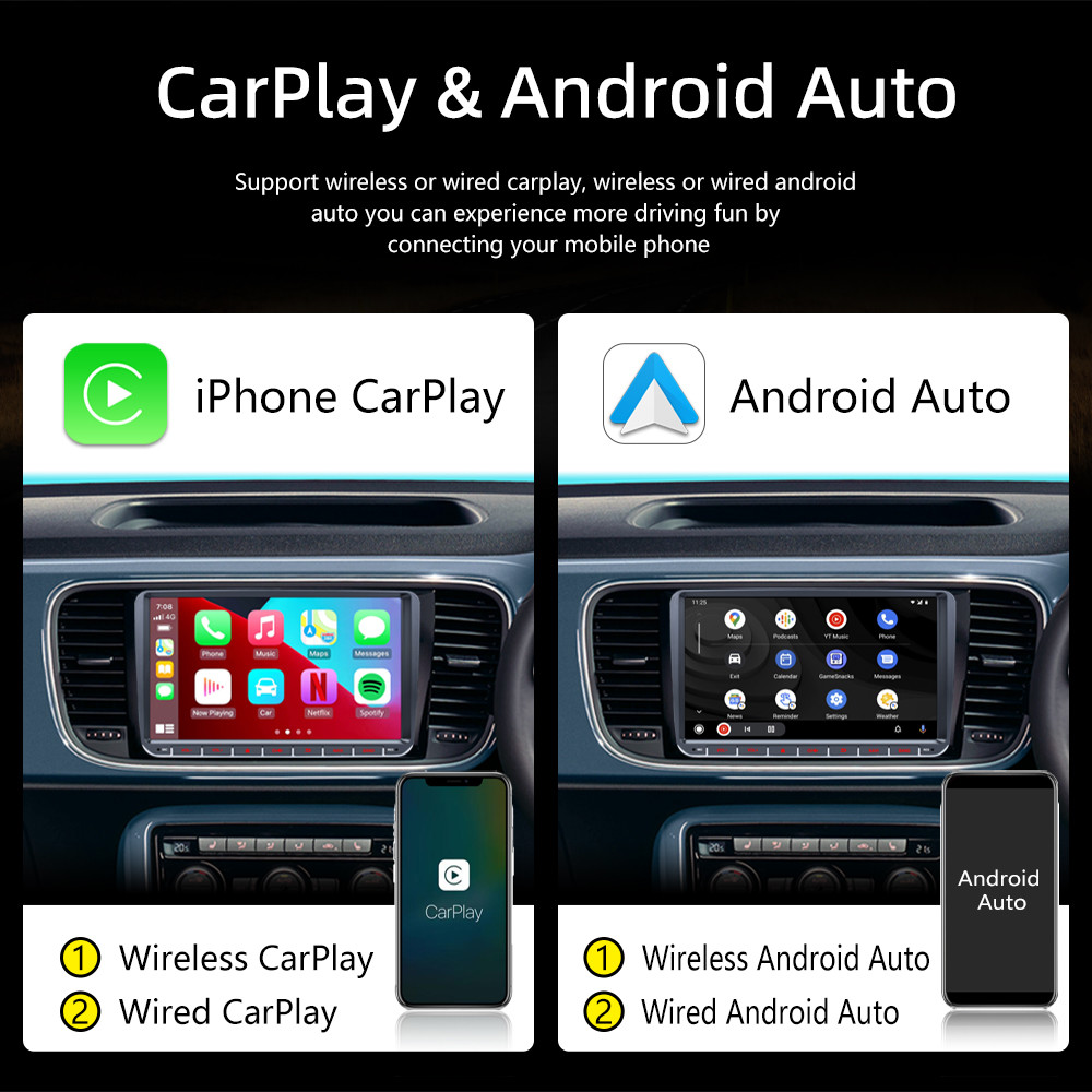 Android 11 VW Android Car Stereo Car Radio Player GPS USB No DVD 2 Din 9 Inch IPS
