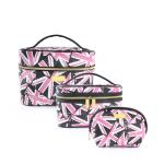 Travel Use Large Capacity Round Cylinder Bucket Cosmetic Cases