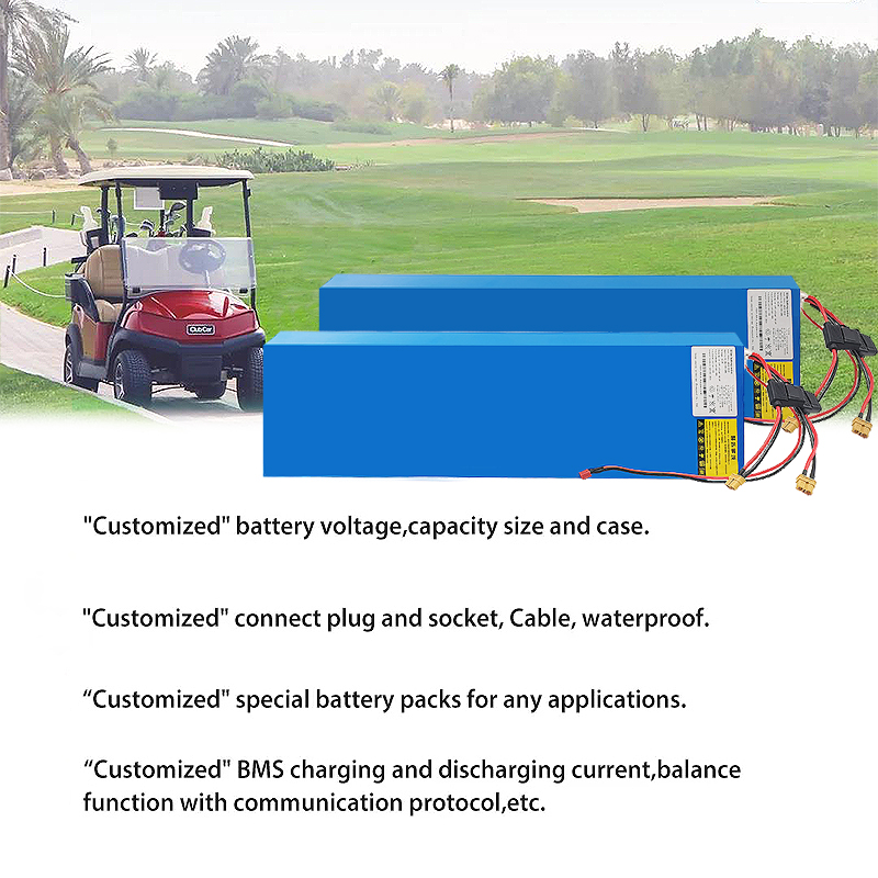 LiFePO4 Golf Cart Lithium Battery Pack 60V 72V 30Ah Portable Whosales