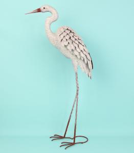 Wholesale Metal Crane Decor High Durability Vintage Animal Garden Ornaments for Your Garden Sanctuary from china suppliers