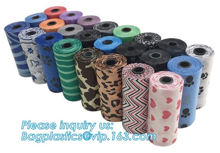 Garbage bag Dog poop bags T-shirt Plastic bag Laundry bags trash bag Nappy Sacks Produce bag die cut/loop handle bags Dr