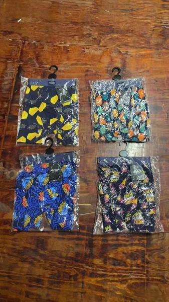 Stock Lots Men′ S Sexy Underwear Waistband Striped Box Pants Elastic Letter