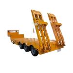 High Strength Flat Bed Trailer Telescopic Low Flatbed Truck Trailer Low Bed Semi