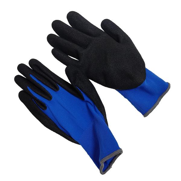 18 Needle Nylon Latex Frosted Anti Slip Gloves Thickened Breathable Labor