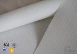 300g 0.009" White Silicone Fiberglass Fabric For BBQ Apron Fire Sparks Resistant