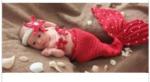 Baby Photography Prop Crochet Knitted Baby Hats Girl Boy Baby Costume Mermaid