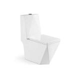 Floor Mounted Conjoined Toilet Concealed cistern Diamond Shaped single Piece