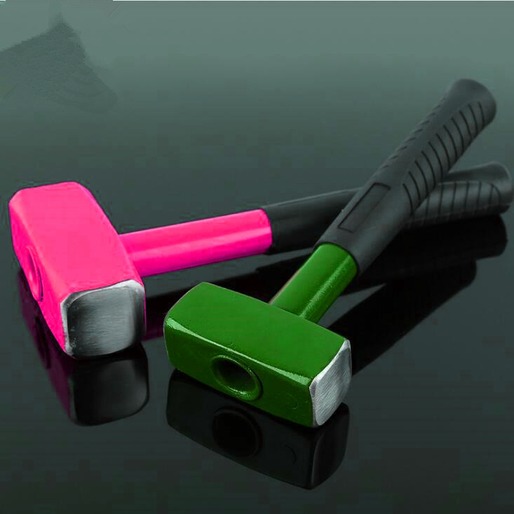 Stoning hammer(XL-0073) with powder coated surface, steel tube handle, durable and good price