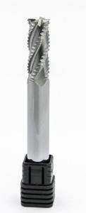 Wholesale Tungsten Carbide 3 Flute End Mill / Roughing End Mill For Aluminum No Coating from china suppliers