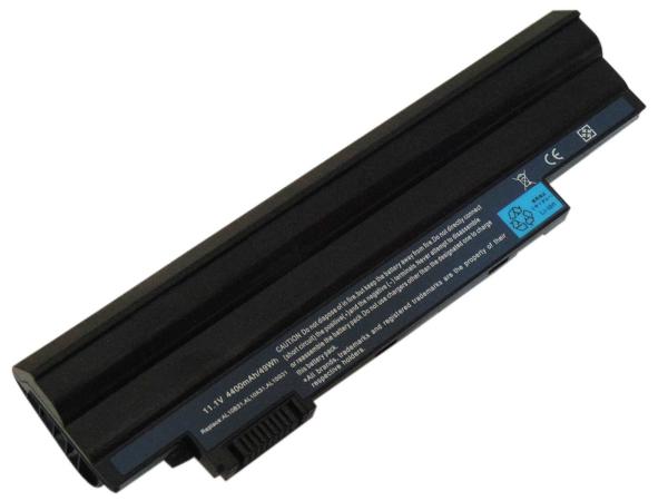 Slim Flat Bottom Case Laptop Battery Replacement For ACER ASPIRE ONE D260