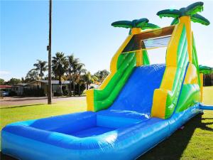 Wholesale Industrial Residential Tropical Small Pool Inflatable Water Slides 9mL X 3mW X 4.5mH from china suppliers