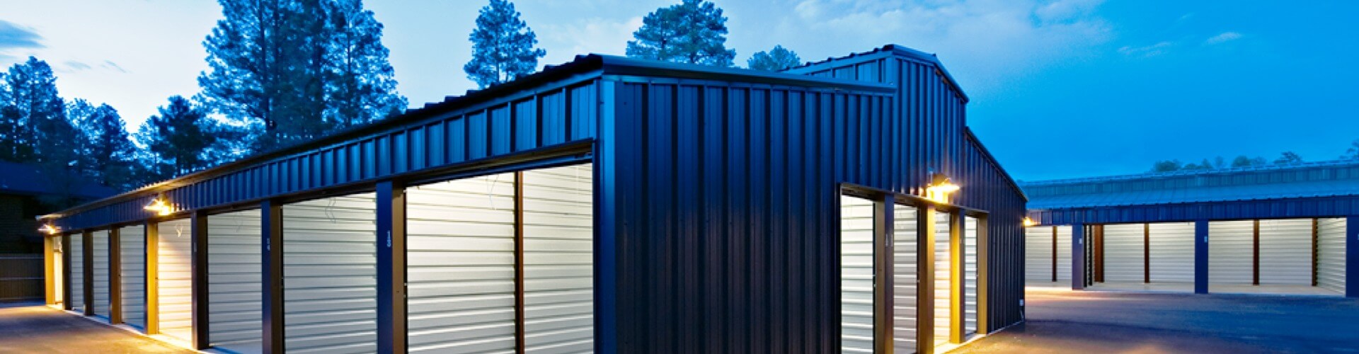 Sliding Door Design Prefabricated Steel Metal Warehouse for Self Storage Building